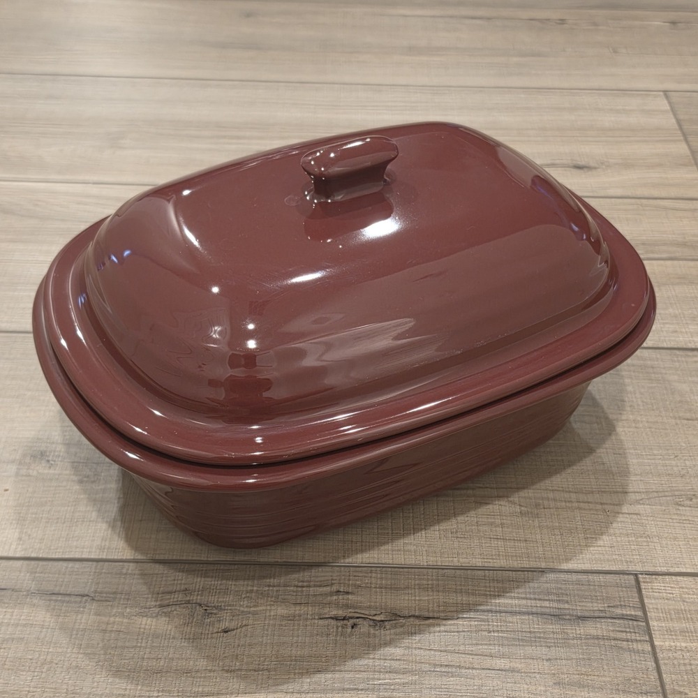 Pampered Chef 3.1 Qt Dutch Oven Cranberry Baker Family Heritage New Traditions